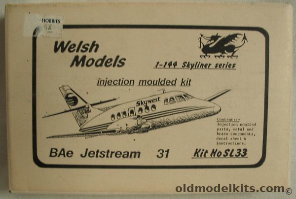 Welsh Models 1/144 British Aerospace Jetstream 31 - Skywest Airlines, SL33 plastic model kit